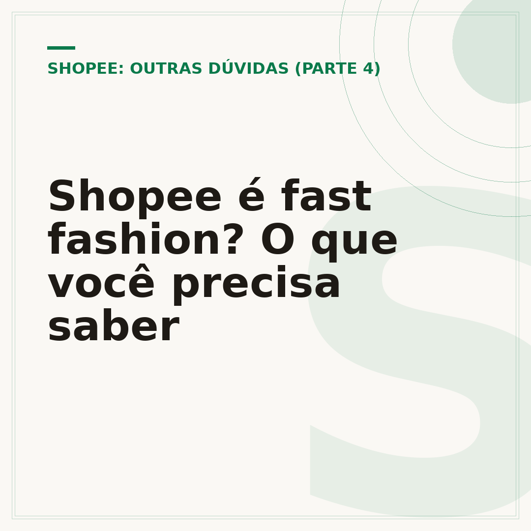 Shopee é fast fashion? O que você precisa saber
