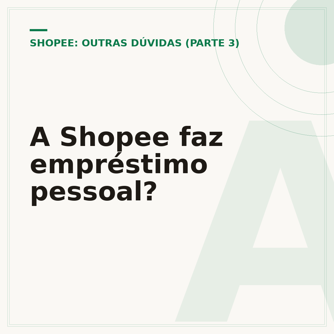 A Shopee faz empréstimo pessoal?