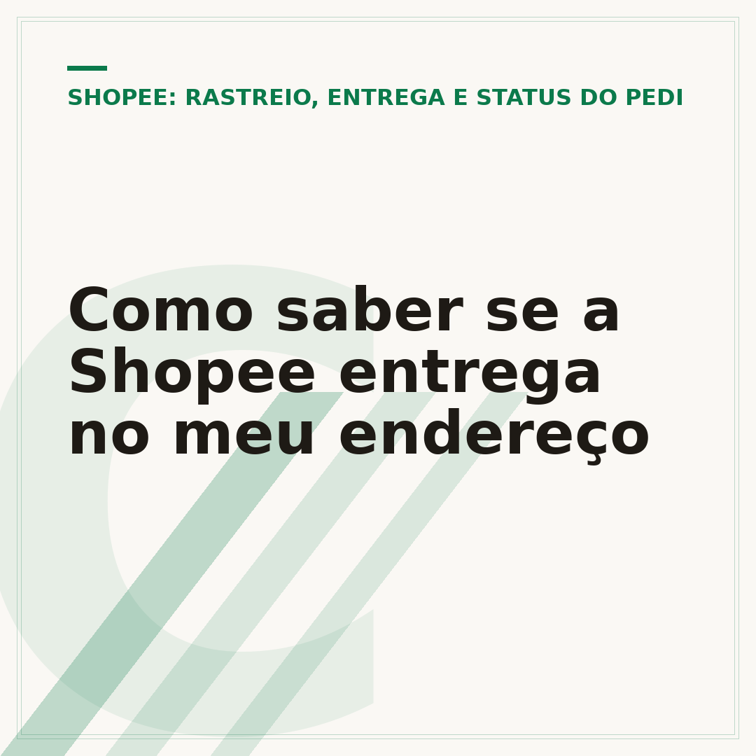 Como saber se a Shopee entrega no meu endereço