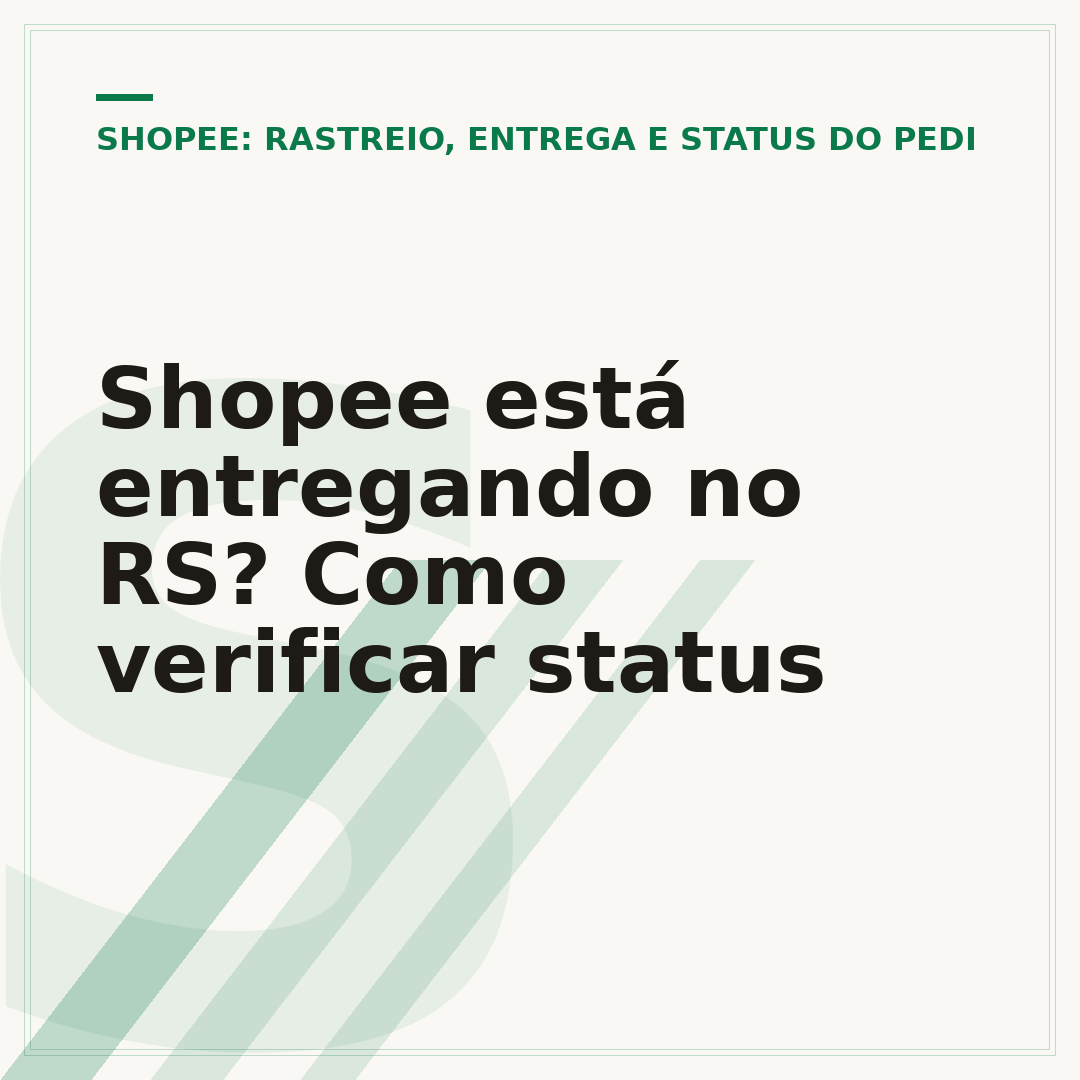 Shopee está entregando no RS? Como verificar status