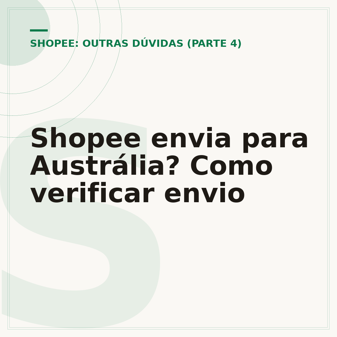 Shopee envia para Austrália? Como verificar envio