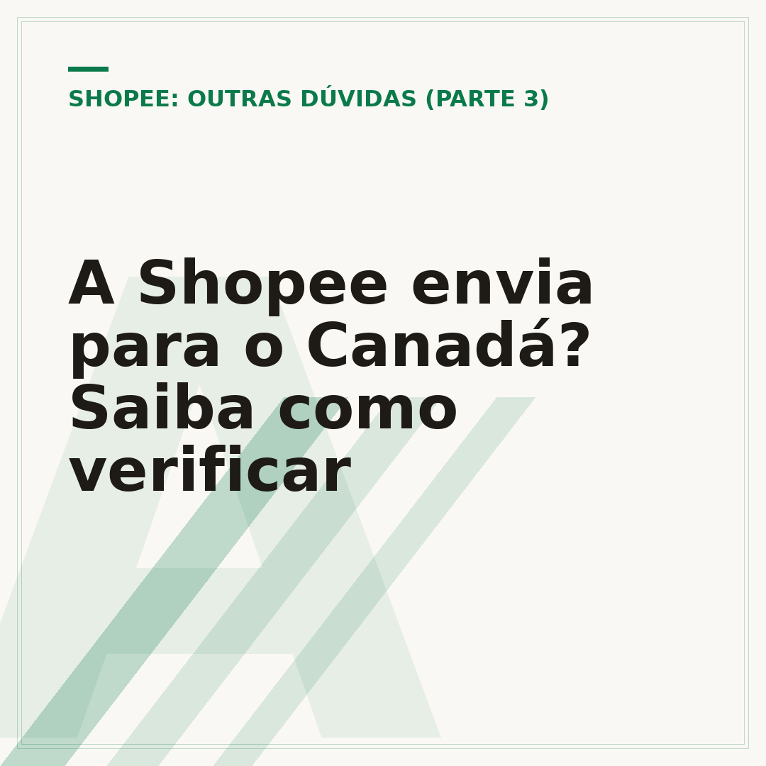 A Shopee envia para o Canadá? Saiba como verificar
