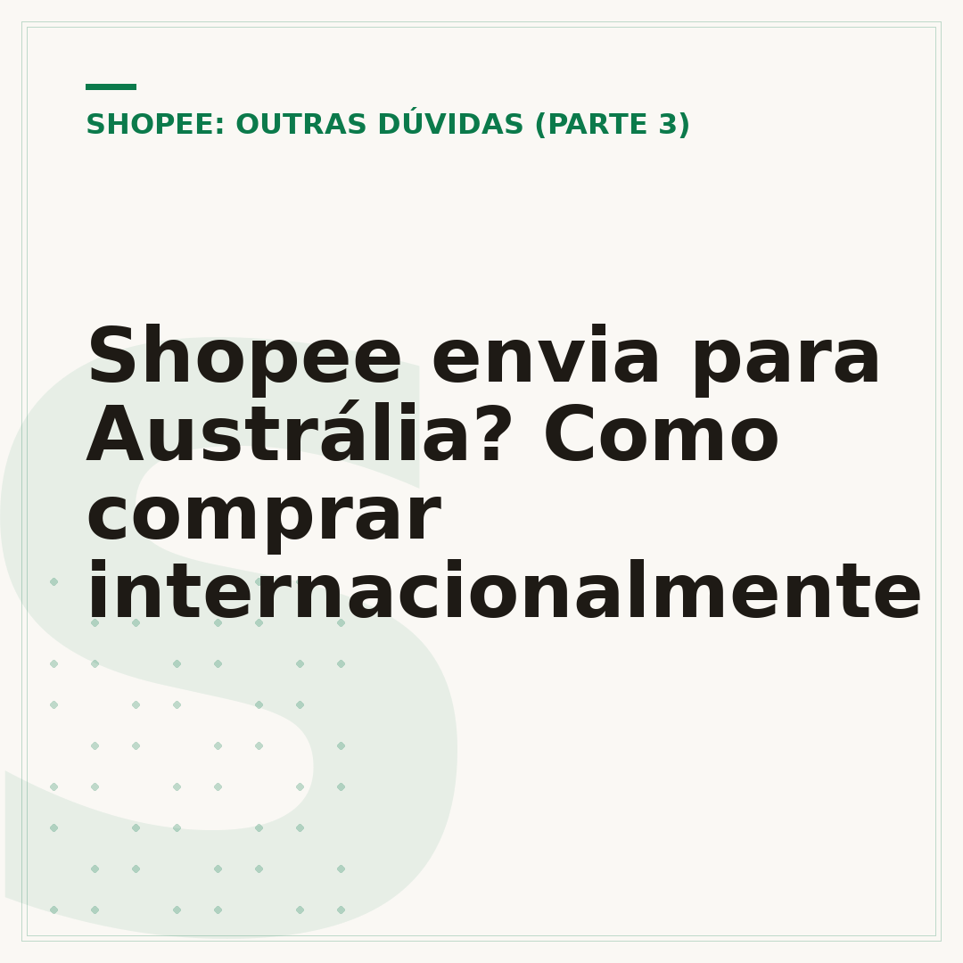 Shopee envia para Austrália? Como comprar internacionalmente