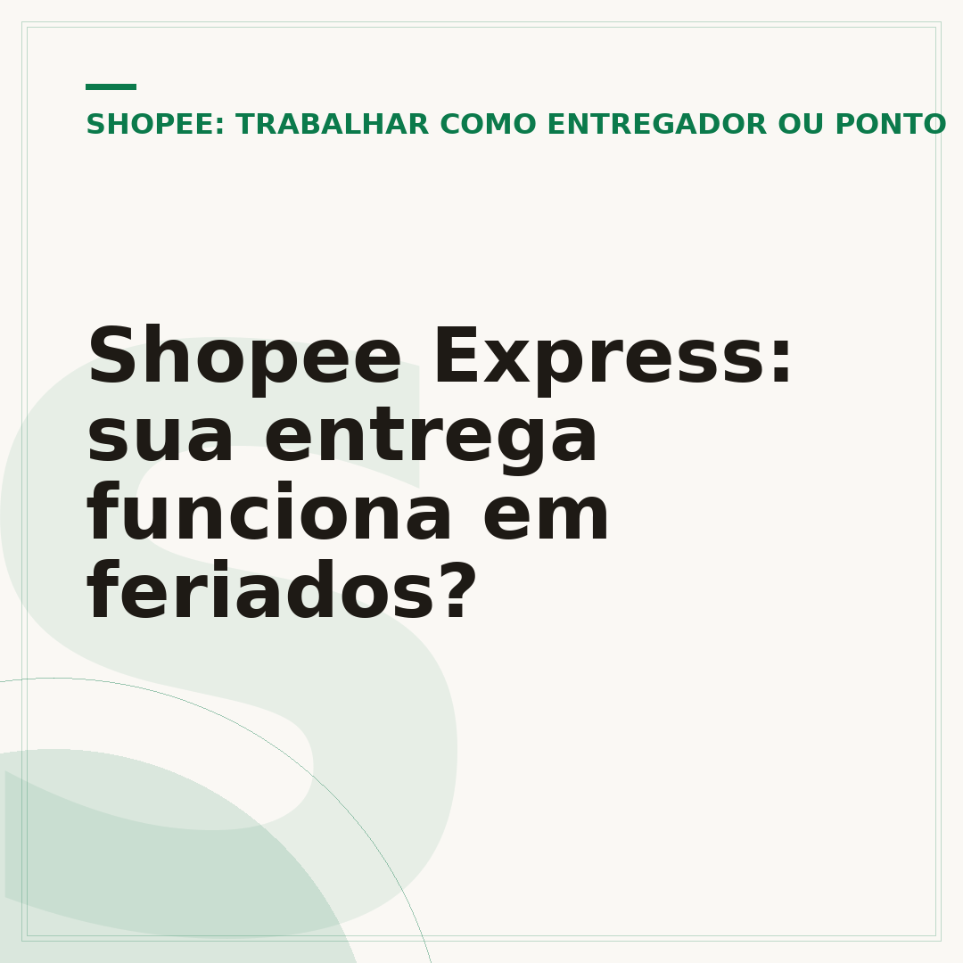 Shopee Express: sua entrega funciona em feriados?