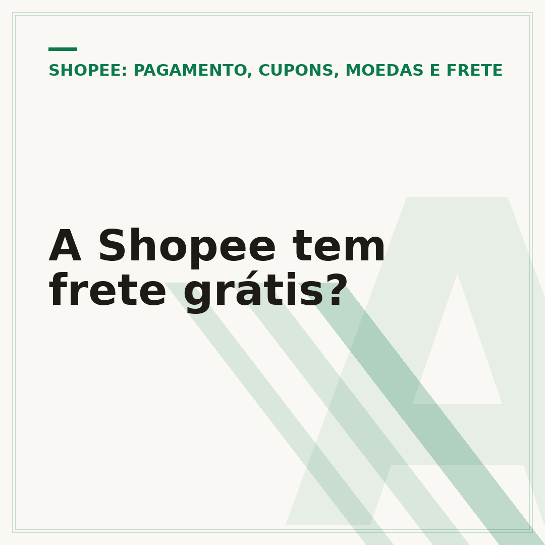 A Shopee tem frete grátis?