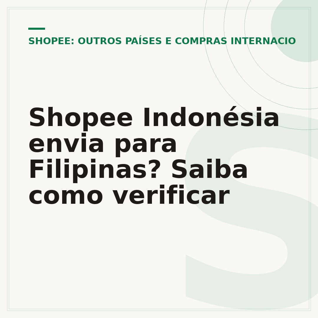 Shopee Indonésia envia para Filipinas? Saiba como verificar