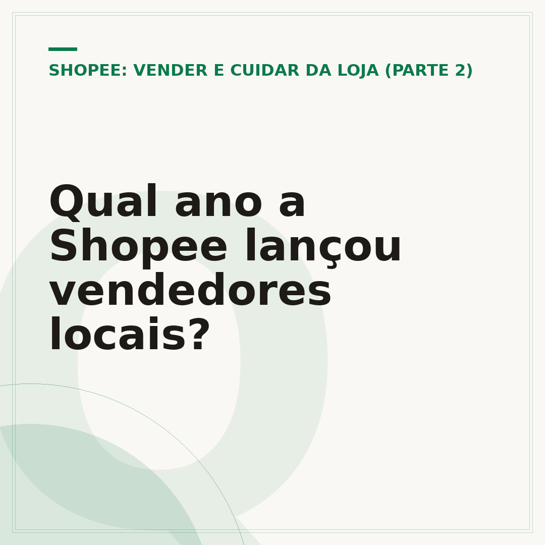 Qual ano a Shopee lançou vendedores locais?
