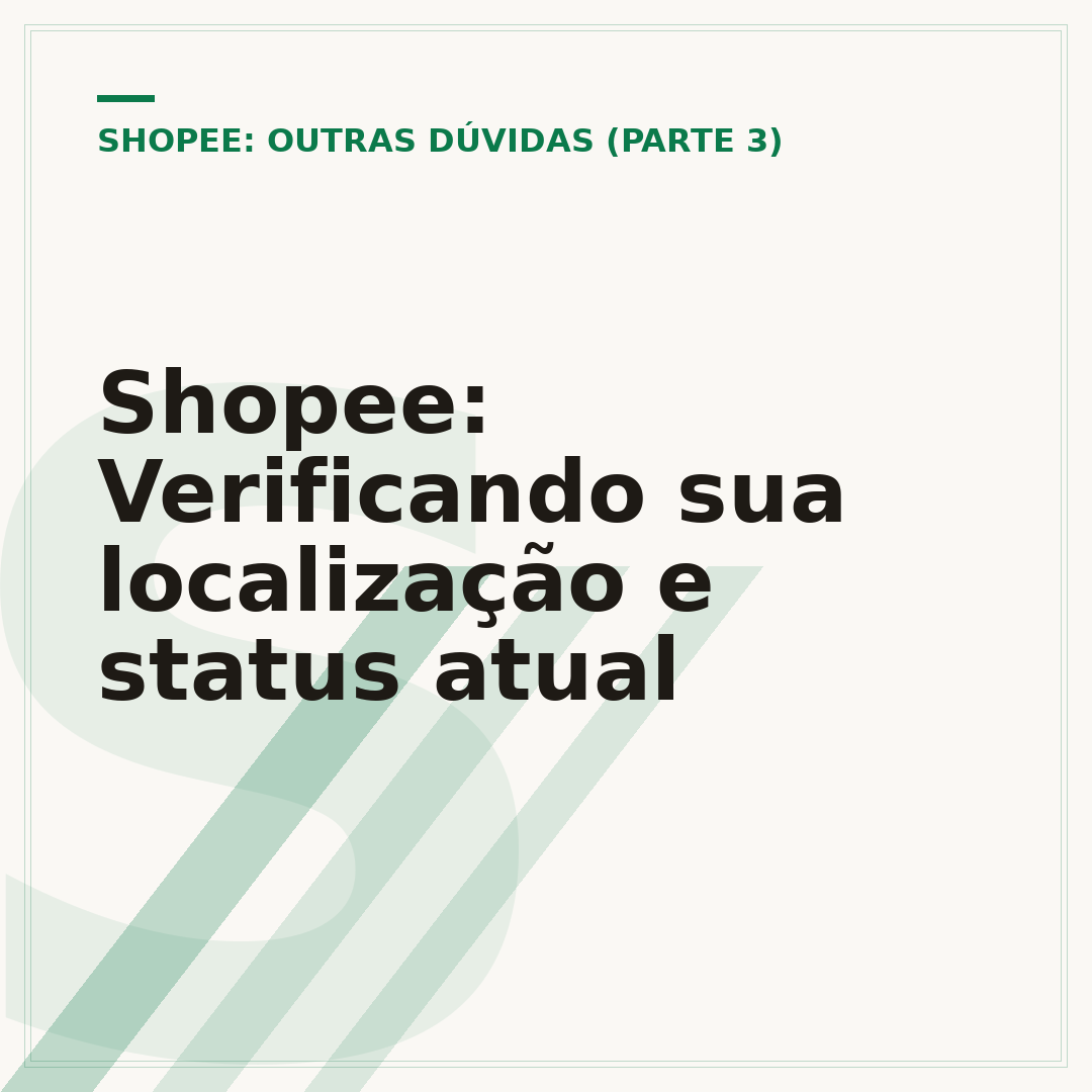 Shopee: Verificando sua localização e status atual