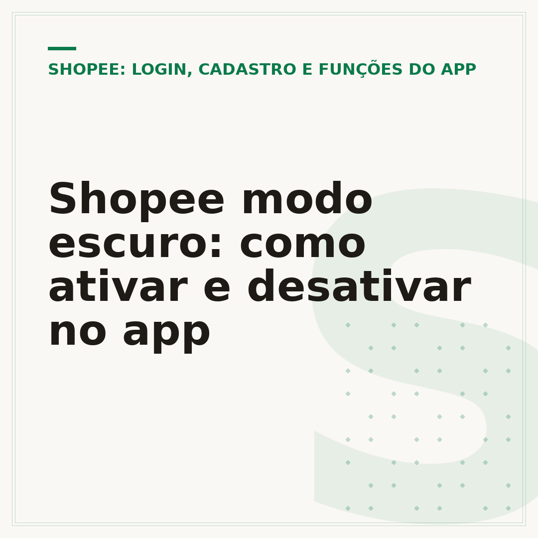 Shopee modo escuro: como ativar e desativar no app