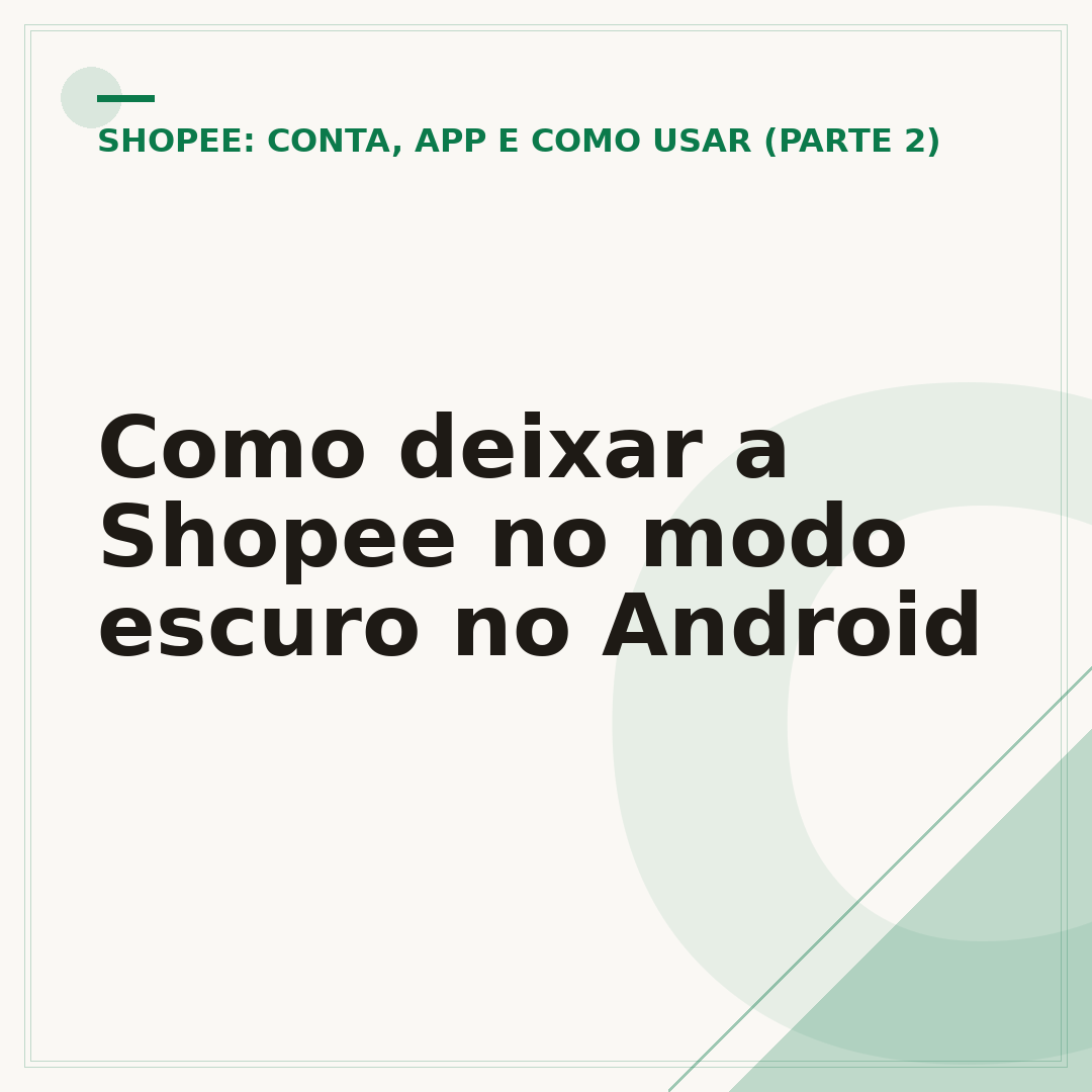 Como deixar a Shopee no modo escuro no Android