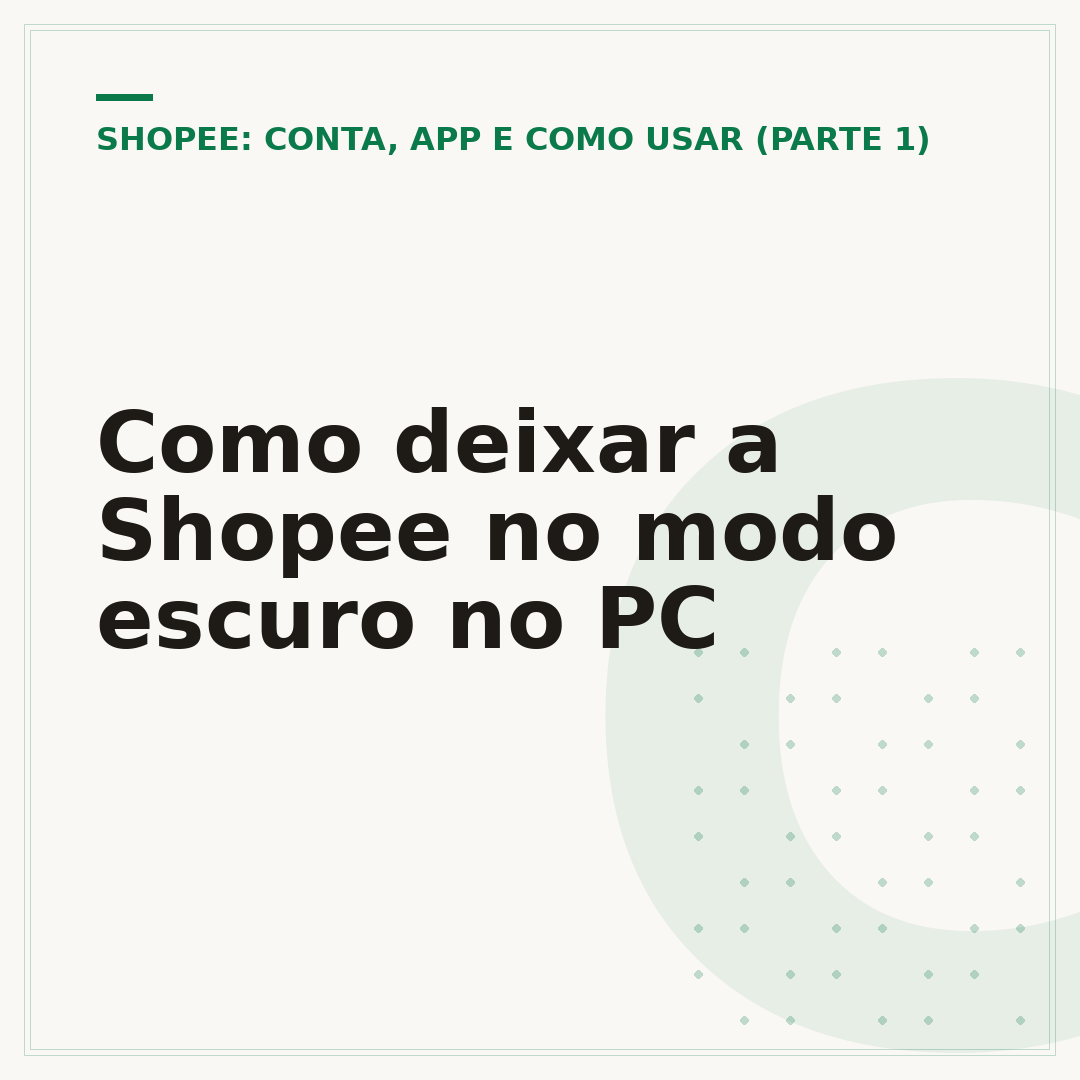 Como deixar a Shopee no modo escuro no PC