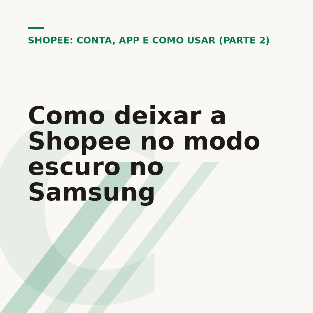 Como deixar a Shopee no modo escuro no Samsung