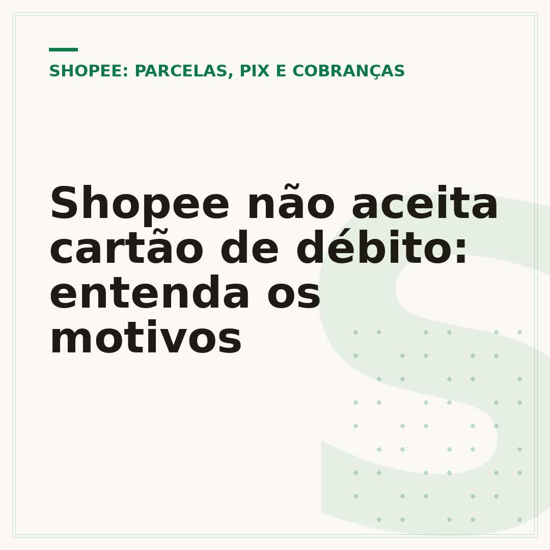 Shopee não aceita cartão de débito: entenda os motivos