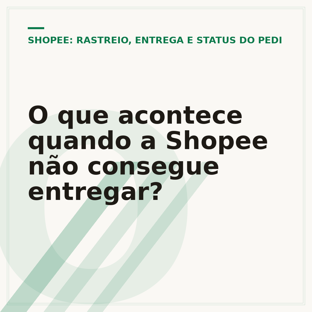 O que acontece quando a Shopee não consegue entregar?