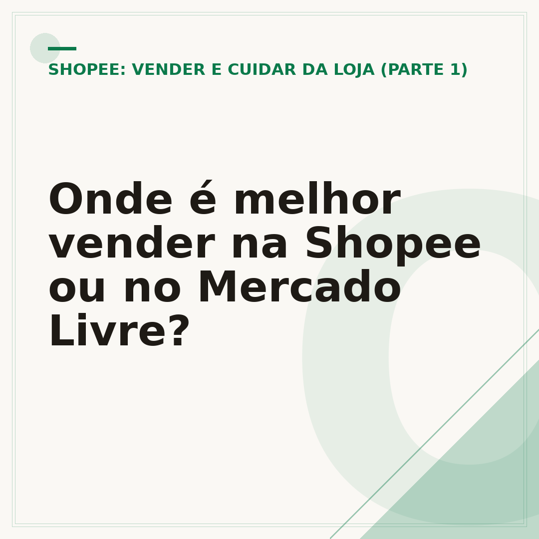 Onde é melhor vender na Shopee ou no Mercado Livre?