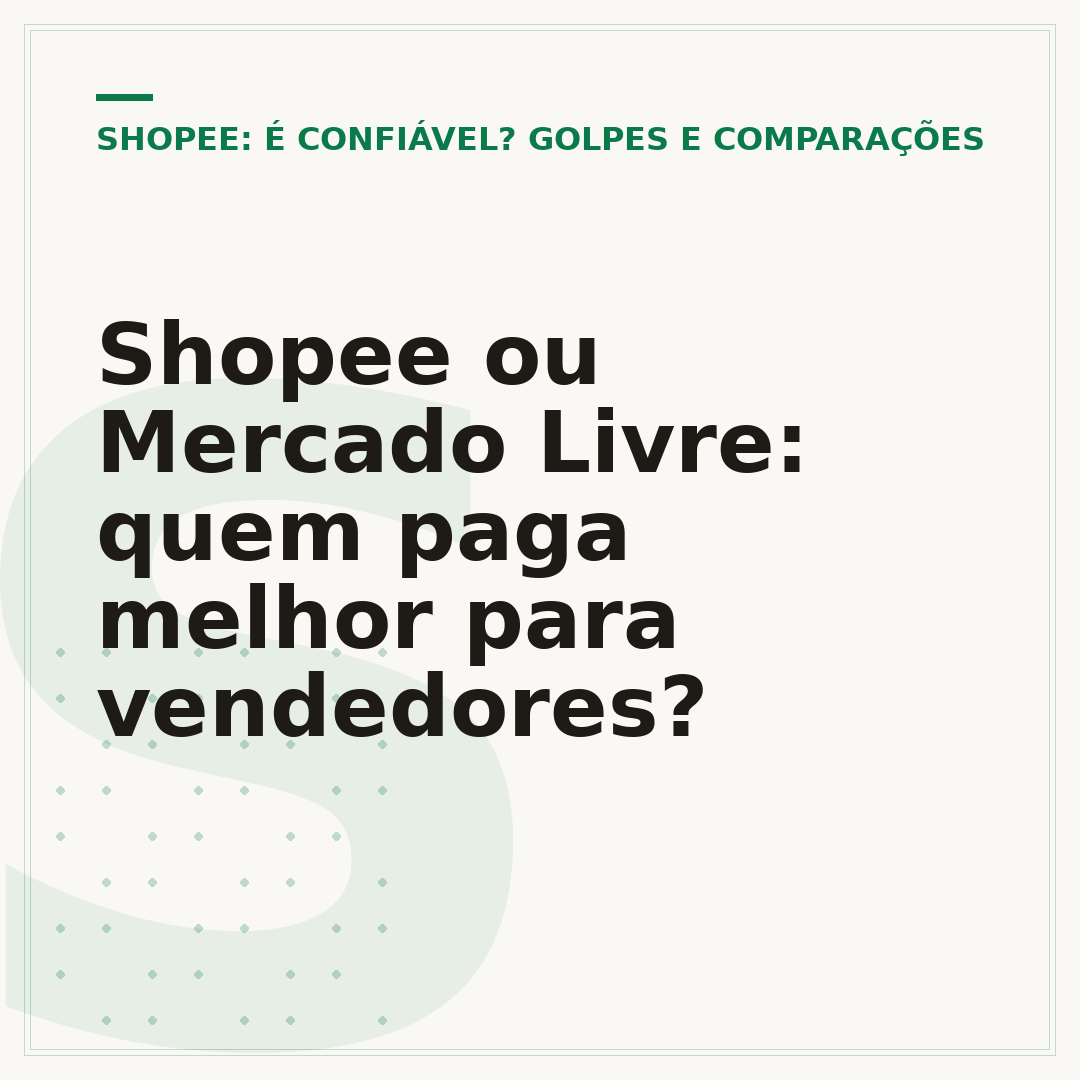 Shopee ou Mercado Livre: quem paga melhor para vendedores?