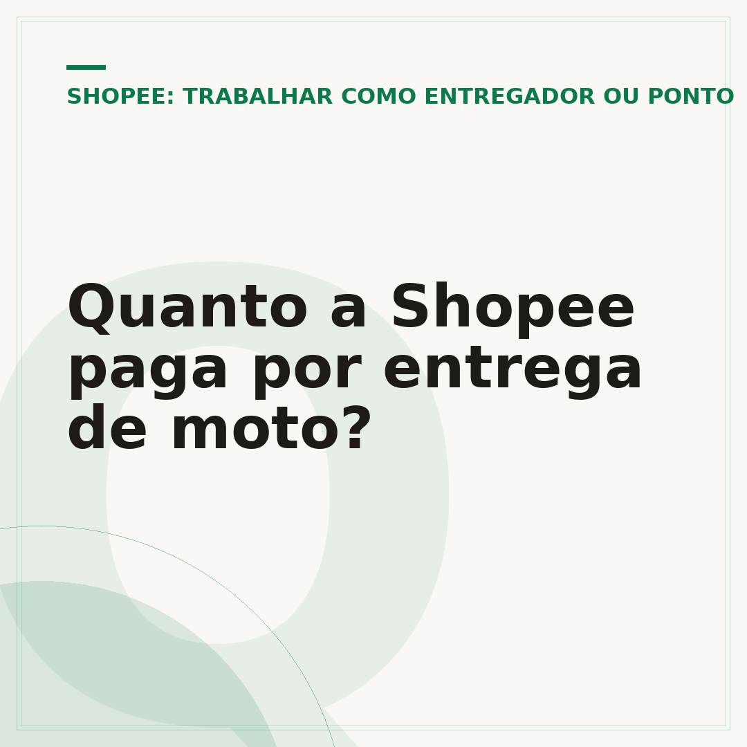 Quanto a Shopee paga por entrega de moto?