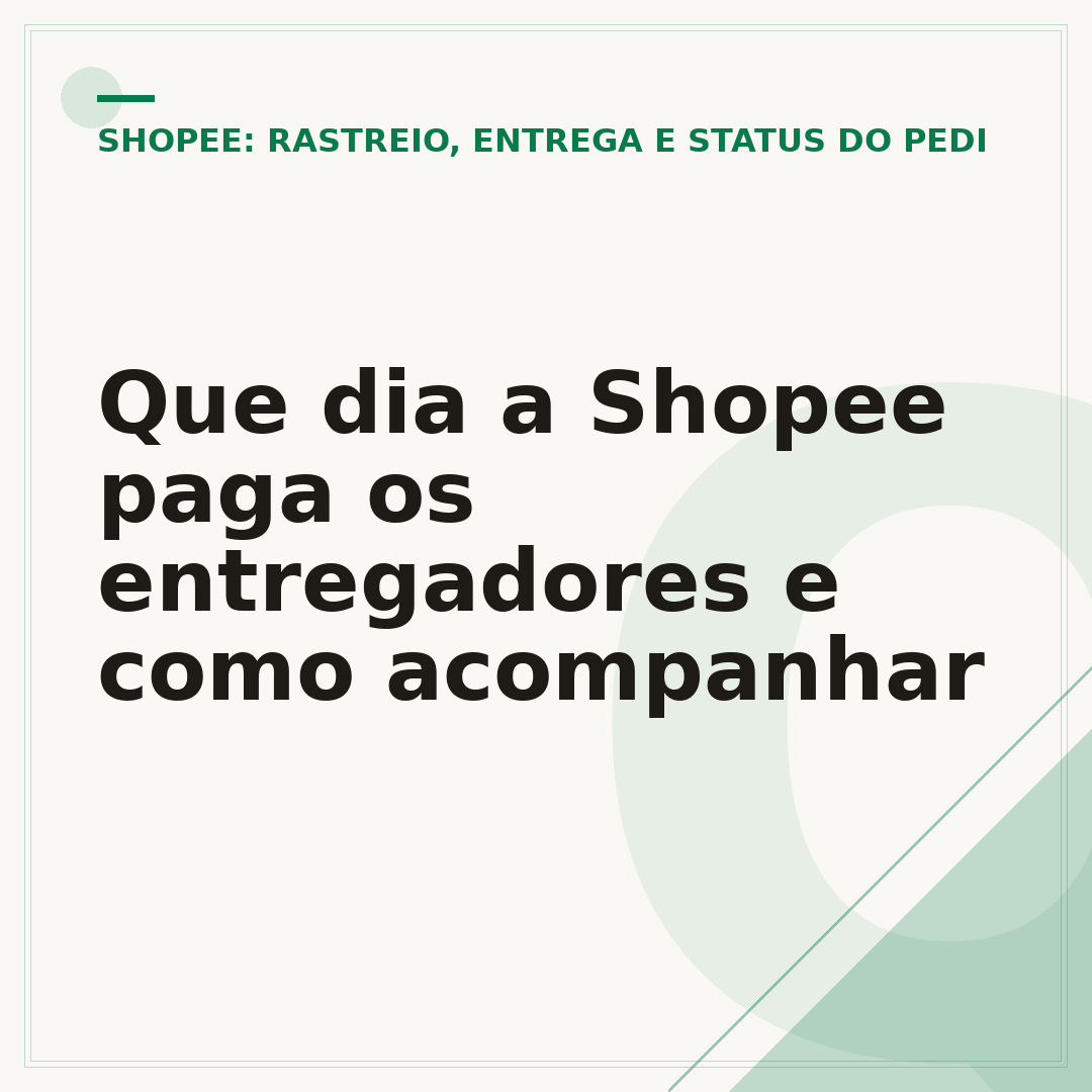 Que dia a Shopee paga os entregadores e como acompanhar