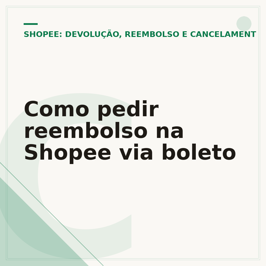 Como pedir reembolso na Shopee via boleto