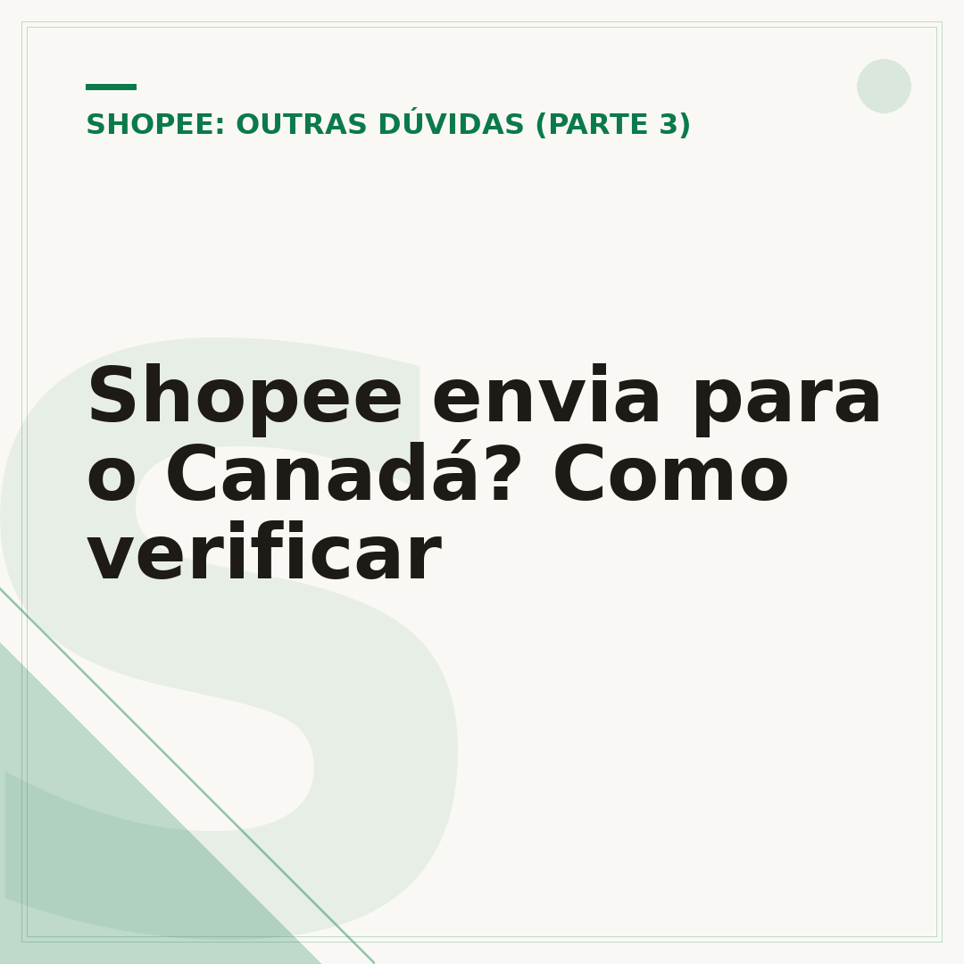 Shopee envia para o Canadá? Como verificar