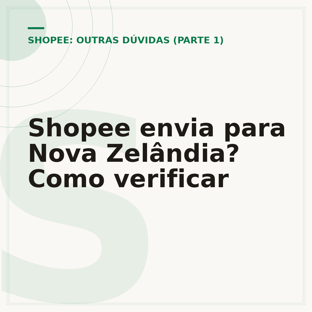 Shopee envia para Nova Zelândia? Como verificar