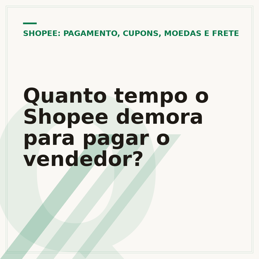 Quanto tempo o Shopee demora para pagar o vendedor?