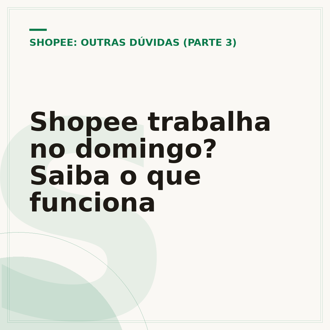 Shopee trabalha no domingo? Saiba o que funciona