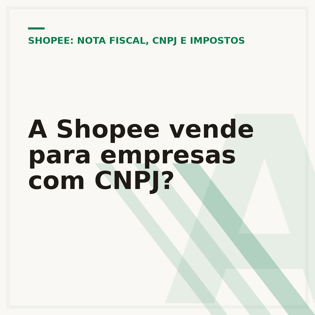 A Shopee vende para empresas com CNPJ?
