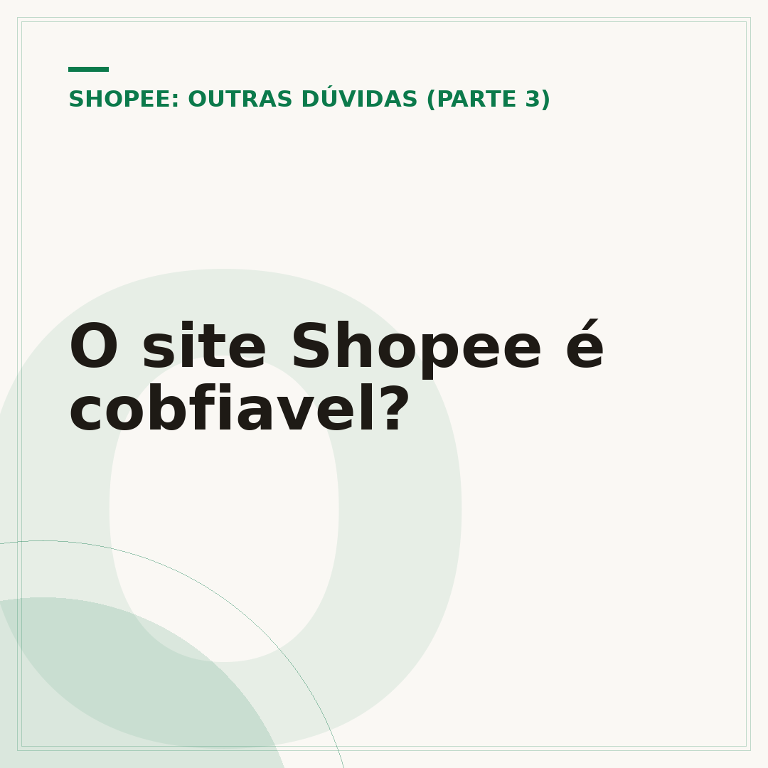 O site Shopee é cobfiavel?