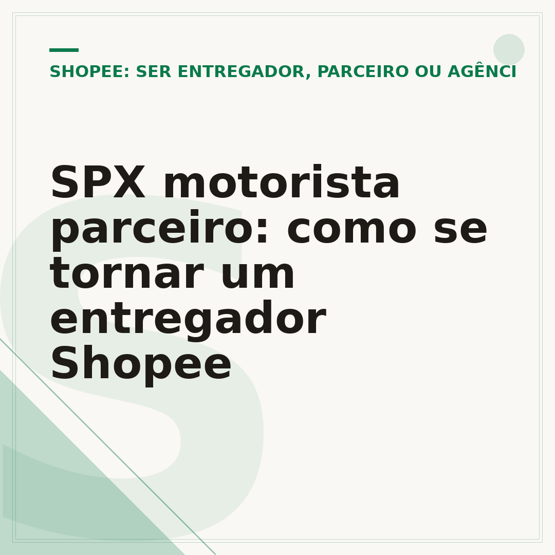 SPX motorista parceiro: como se tornar um entregador Shopee
