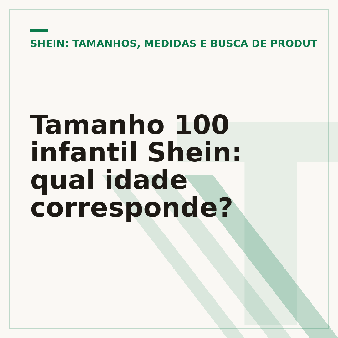 Tamanho 100 infantil Shein: qual idade corresponde?