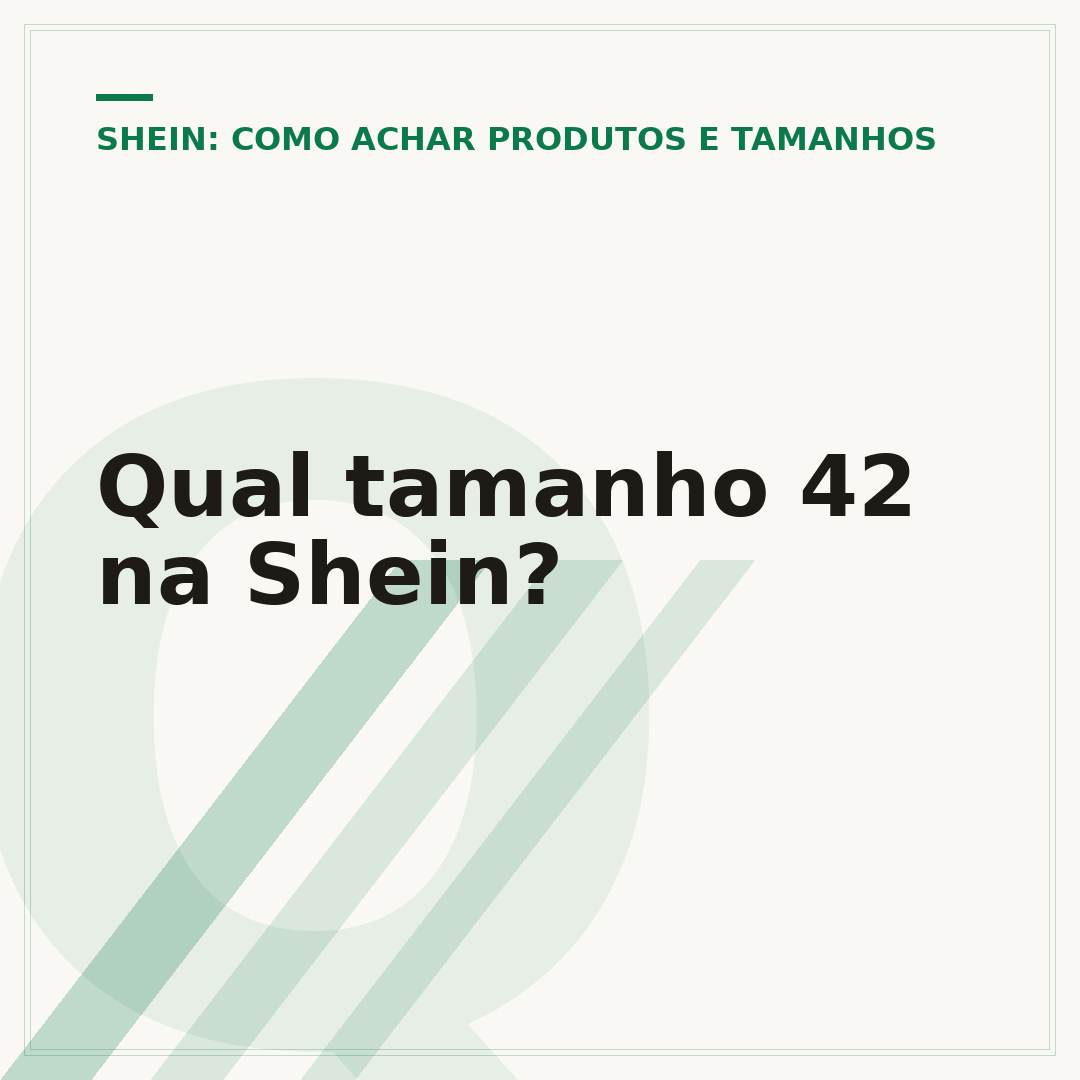 Qual tamanho 42 na Shein?