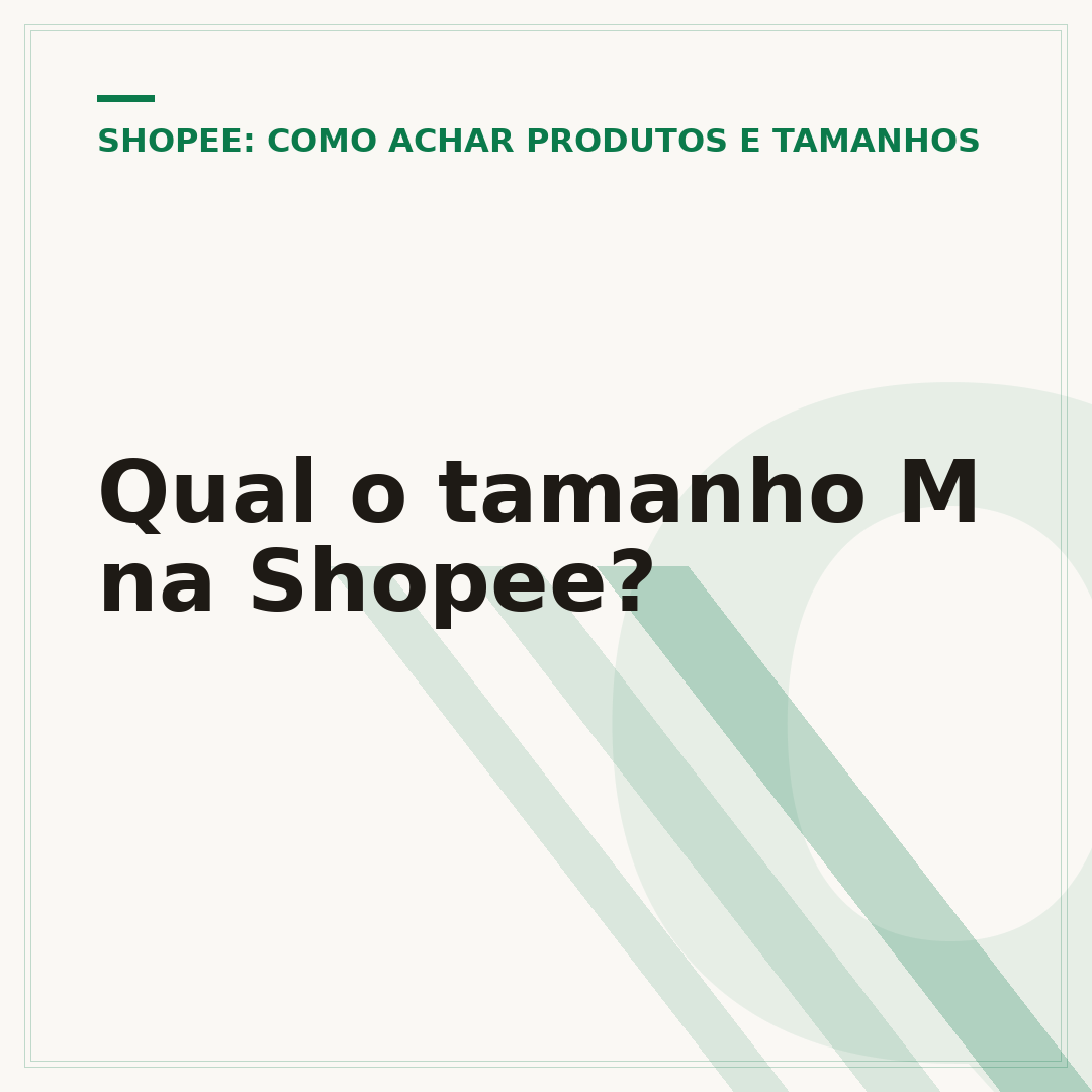 Qual o tamanho M na Shopee?