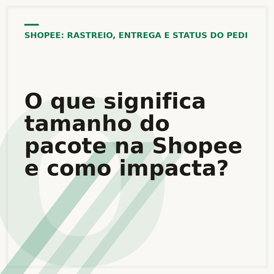 O que significa tamanho do pacote na Shopee e como impacta?