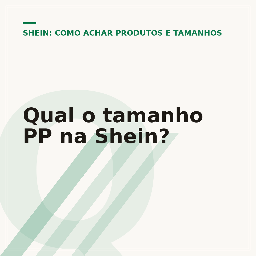 Qual o tamanho PP na Shein?