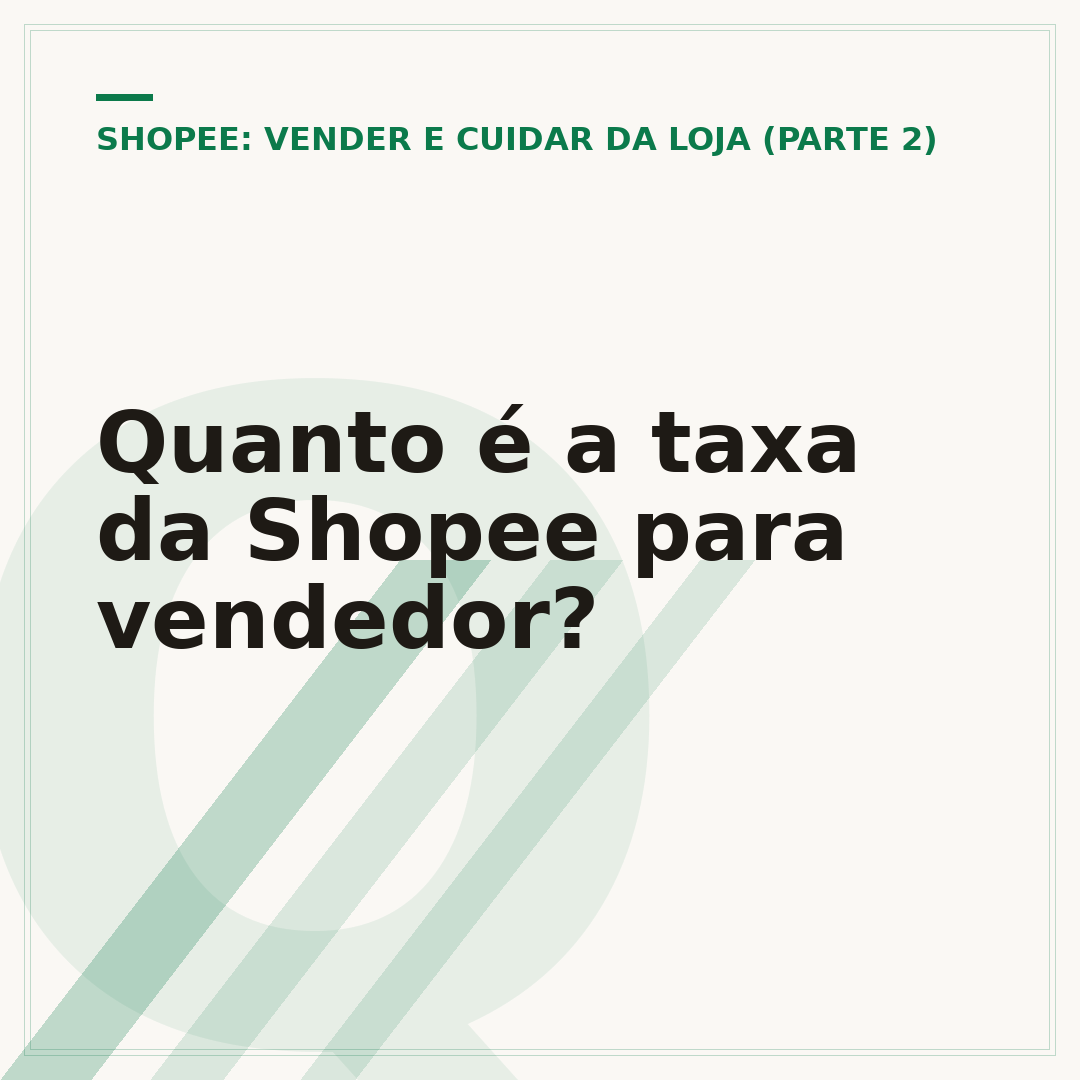 Quanto é a taxa da Shopee para vendedor?