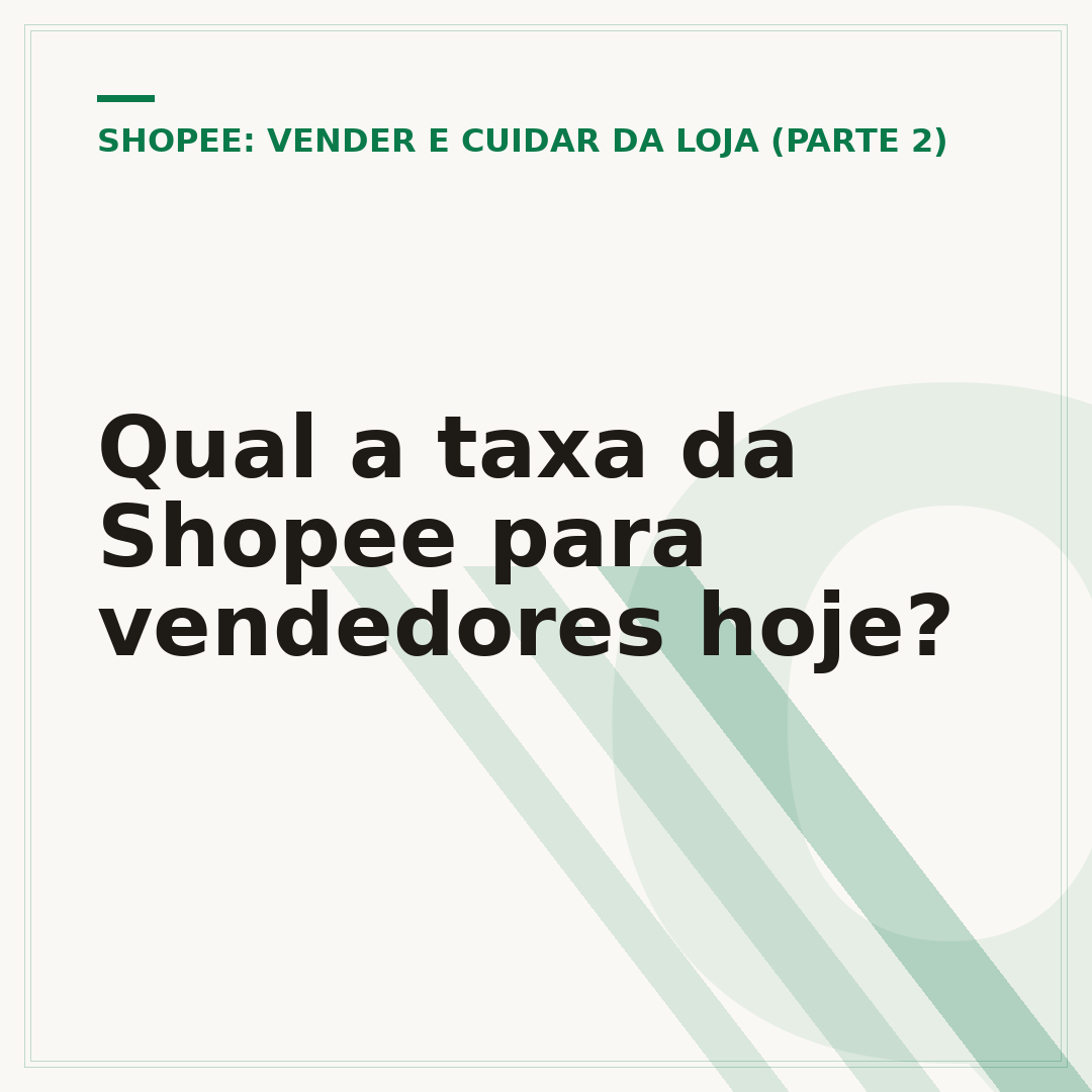 Qual a taxa da Shopee para vendedores hoje?