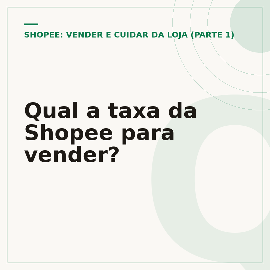 Qual a taxa da Shopee para vender?