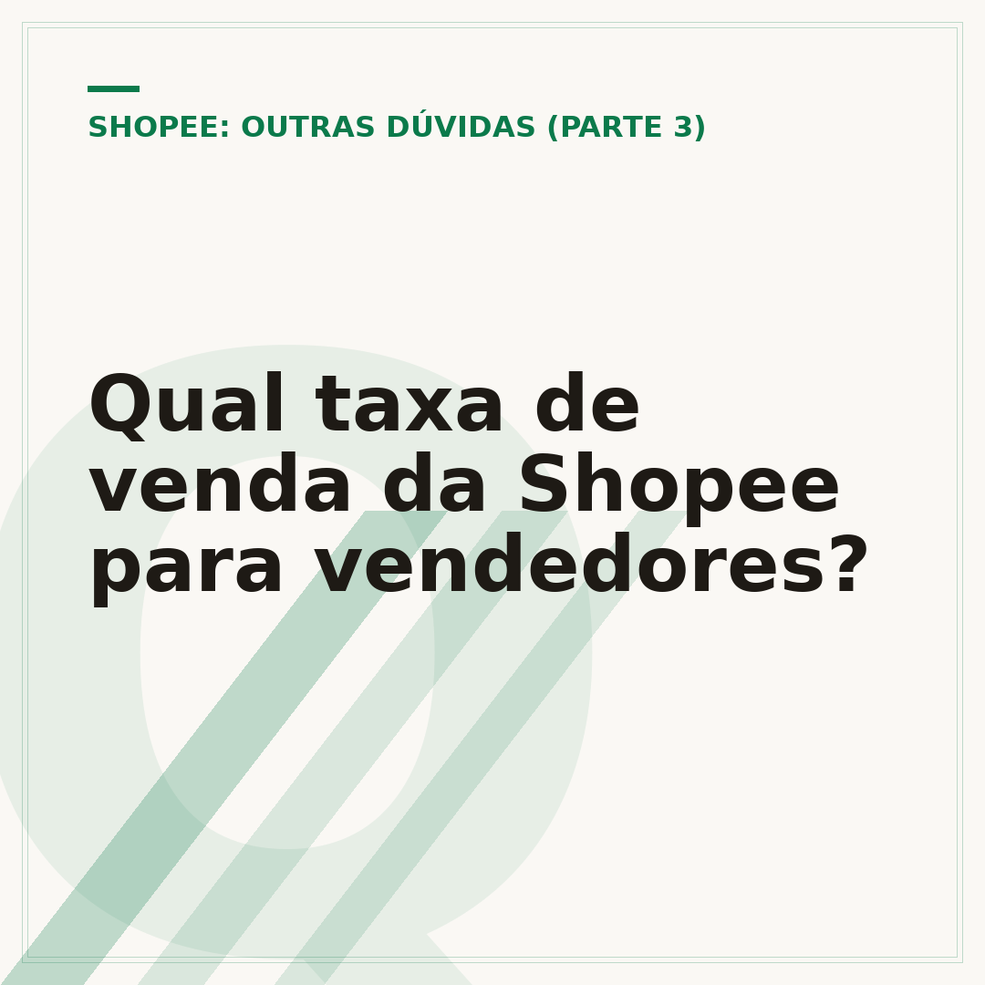 Qual taxa de venda da Shopee para vendedores?