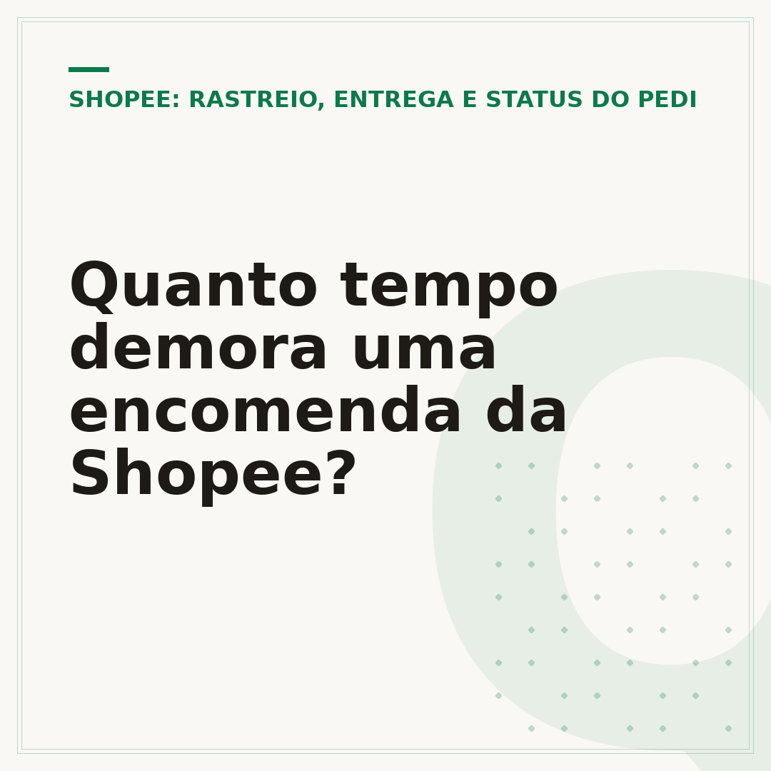 Quanto tempo demora uma encomenda da Shopee?