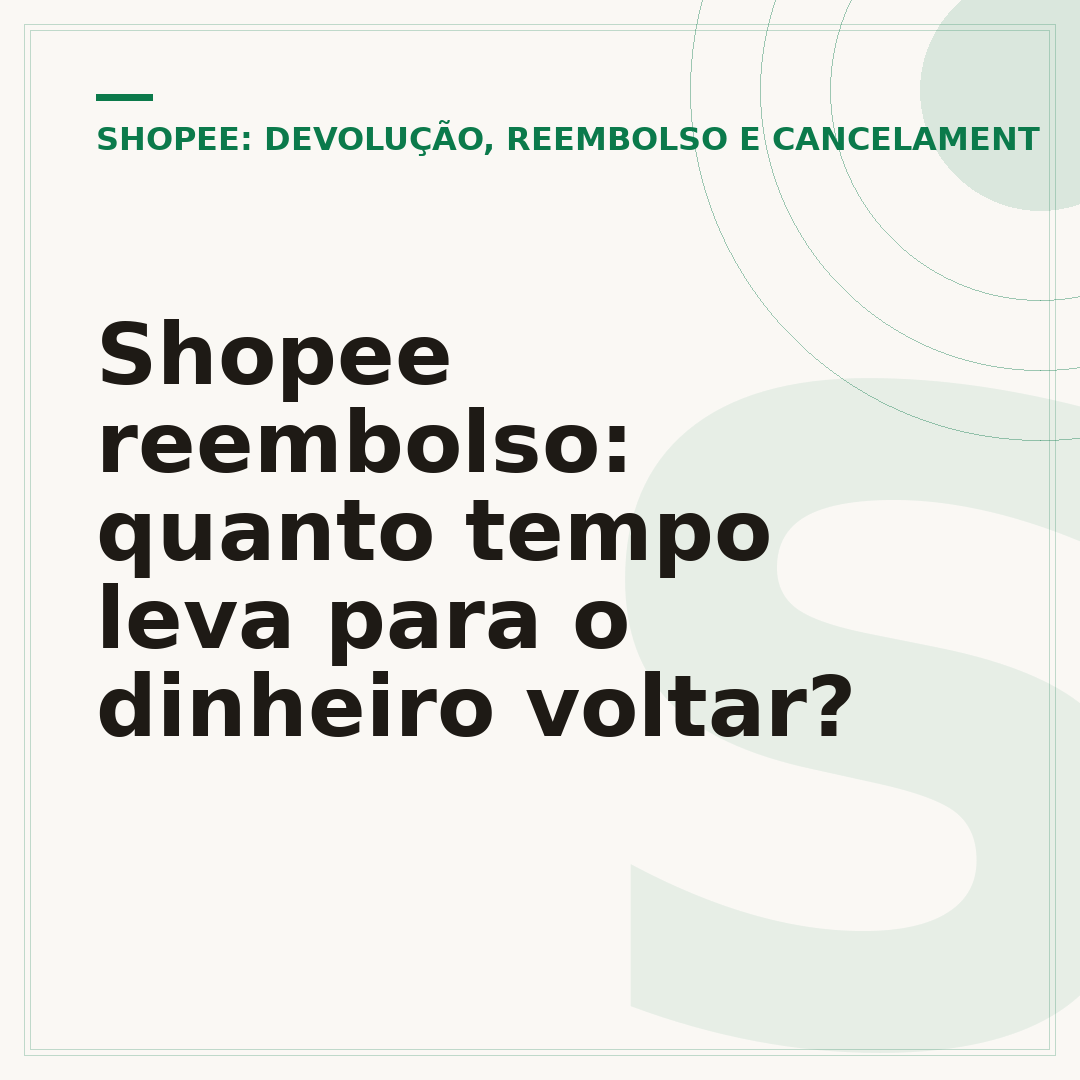 Shopee reembolso: quanto tempo leva para o dinheiro voltar?