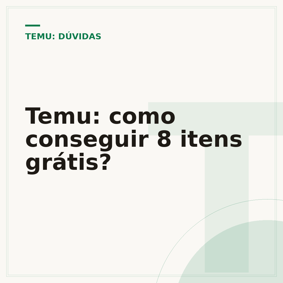 Temu: como conseguir 8 itens grátis?