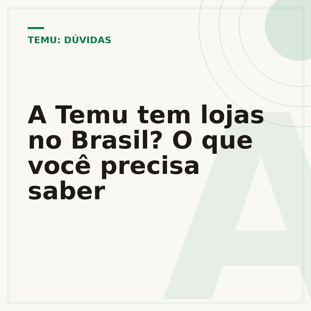 A Temu tem lojas no Brasil? O que você precisa saber
