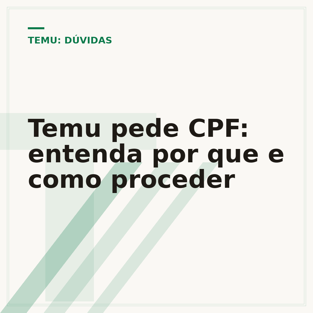 Temu pede CPF: entenda por que e como proceder