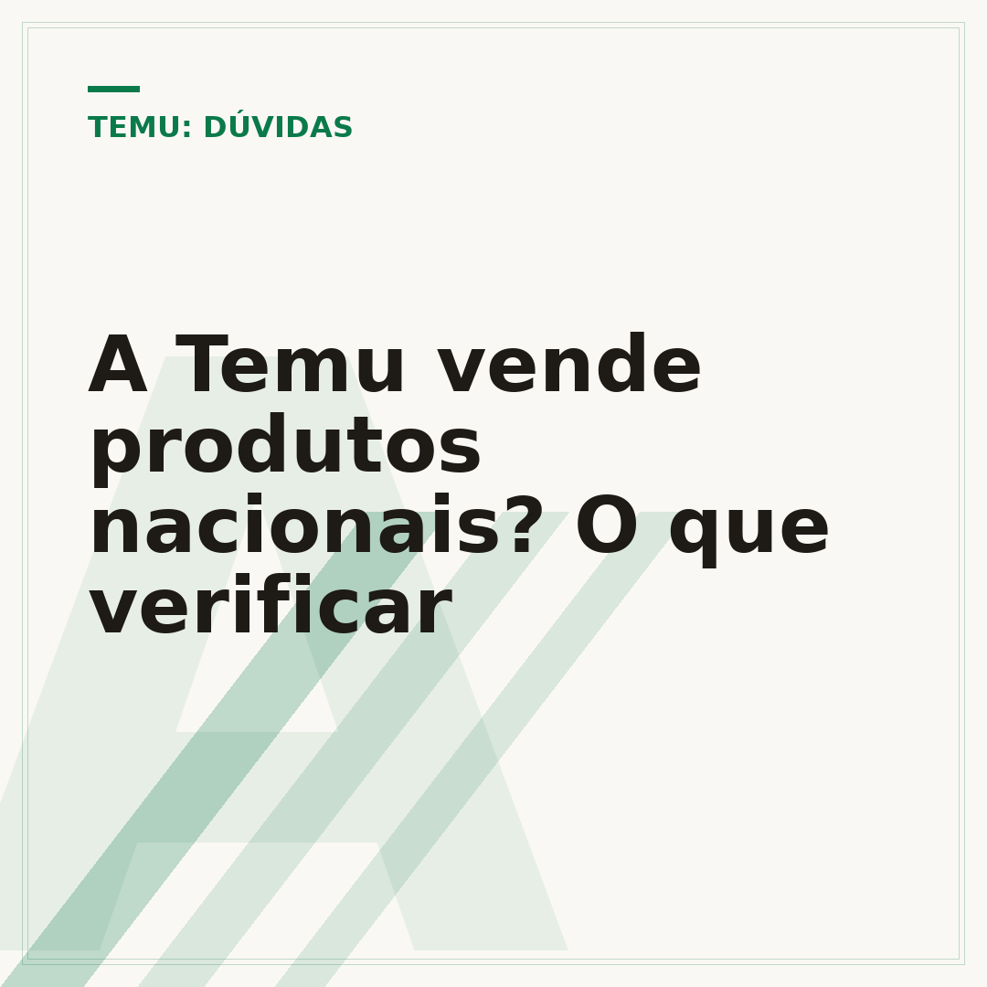 A Temu vende produtos nacionais? O que verificar