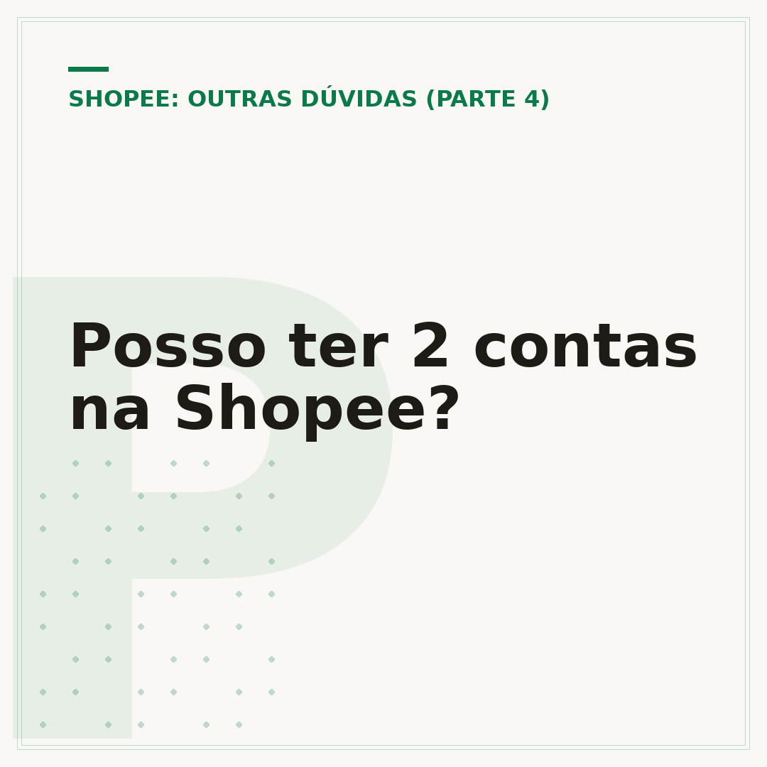 Posso ter 2 contas na Shopee?