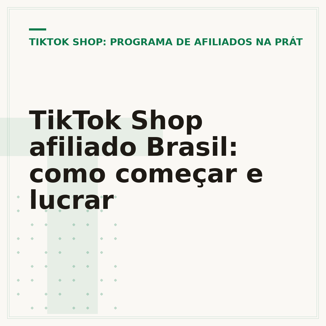 TikTok Shop afiliado Brasil: como começar e lucrar