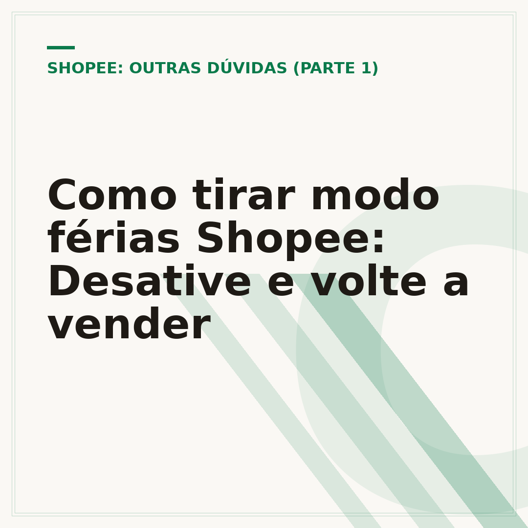 Como tirar modo férias Shopee: Desative e volte a vender