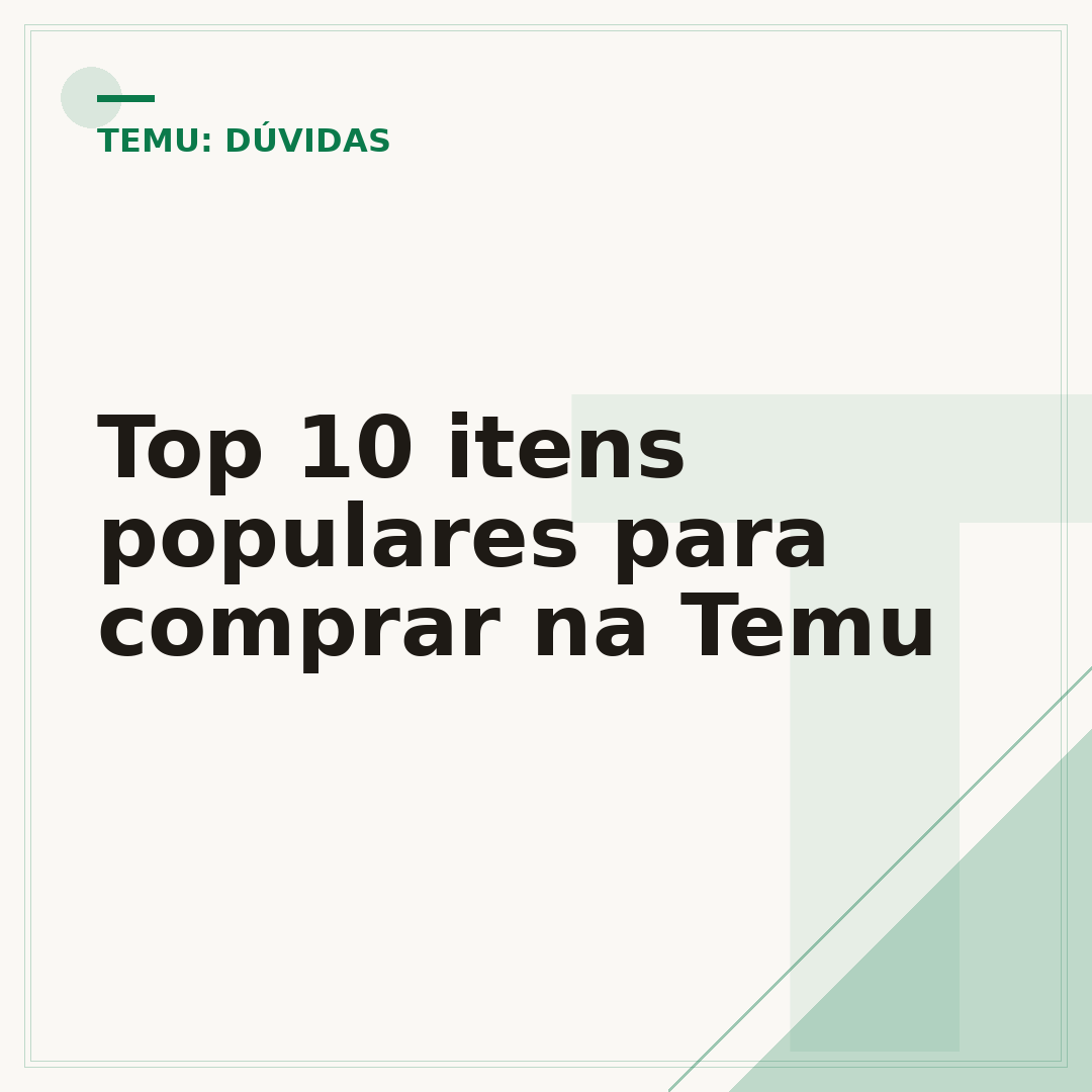 Top 10 itens populares para comprar na Temu