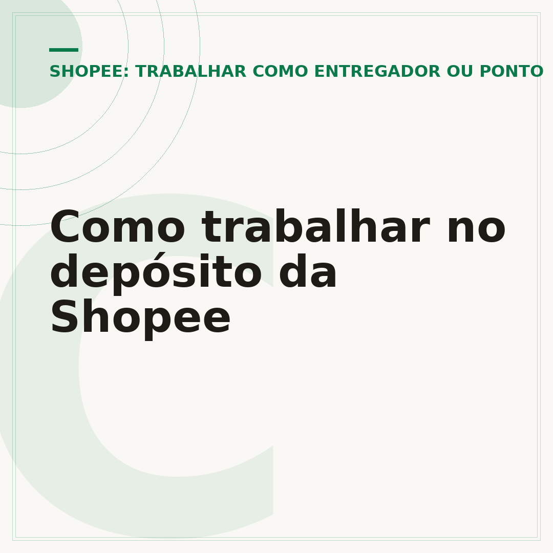 Como trabalhar no depósito da Shopee
